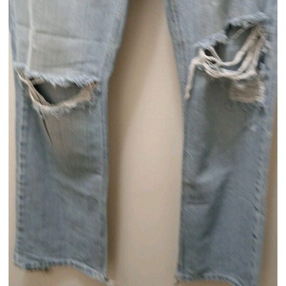 American eagle True Boot light denim distressed Holes destroyed jeans size 10R - Picture 5 of 16